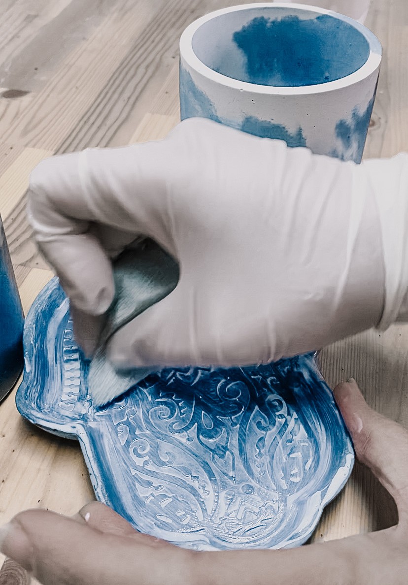 עבודות בטון בעבודת יד